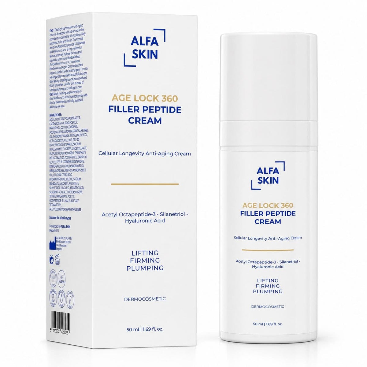 Alfaskin Age Lock 360 Filler Peptide Cream - 50Ml
