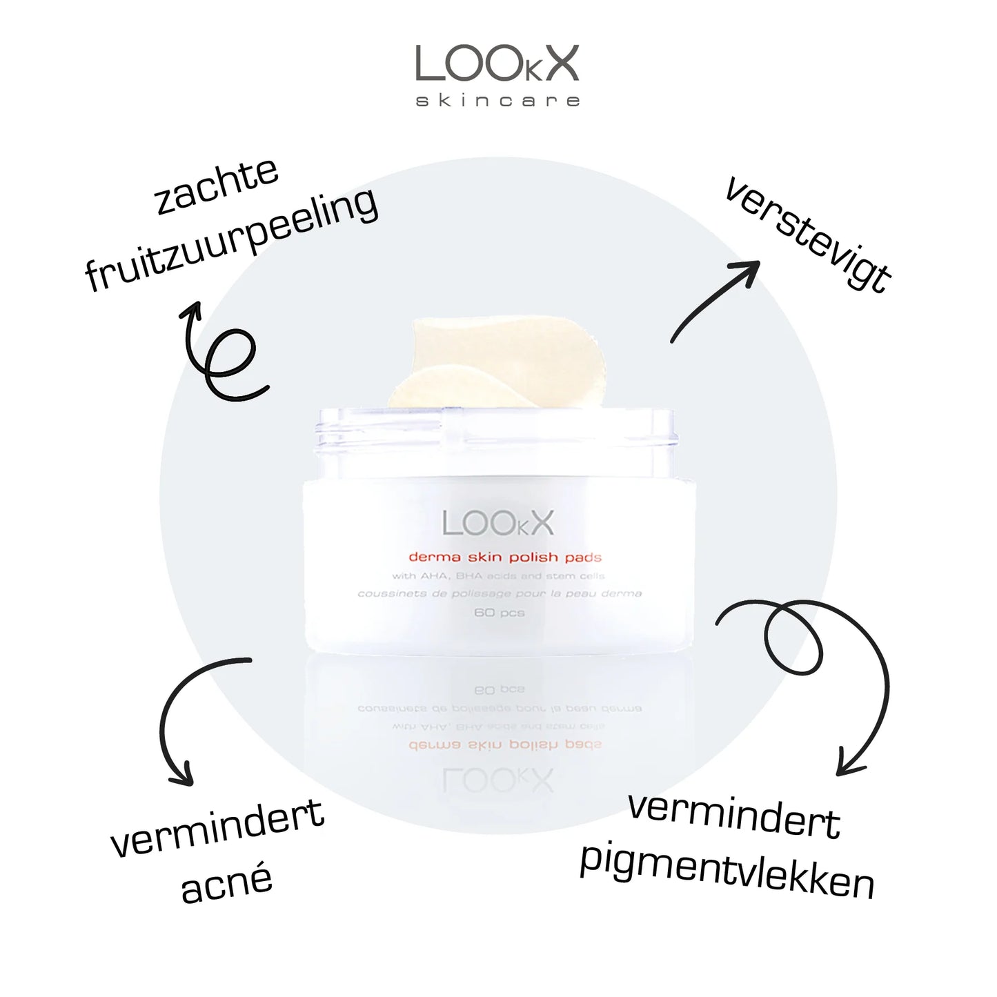 LOOkX Derma Skin Polish Pads 2 stuks - 120 pads