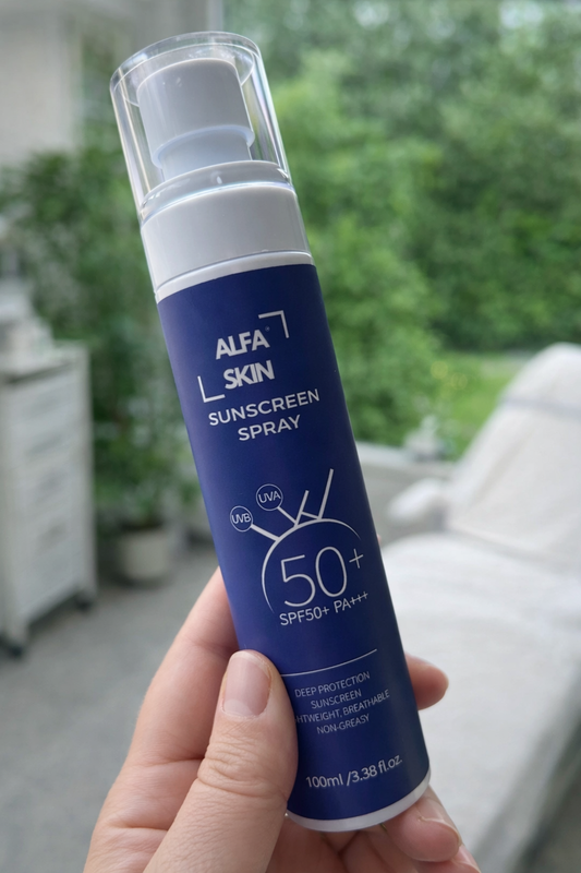 Alfaskin SPF50 Invisible Sun Mist – Transparante Zonbescherming