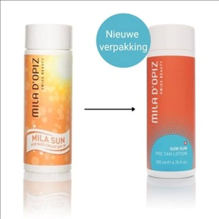 Mila d'Opiz Sun Pre tan lotion