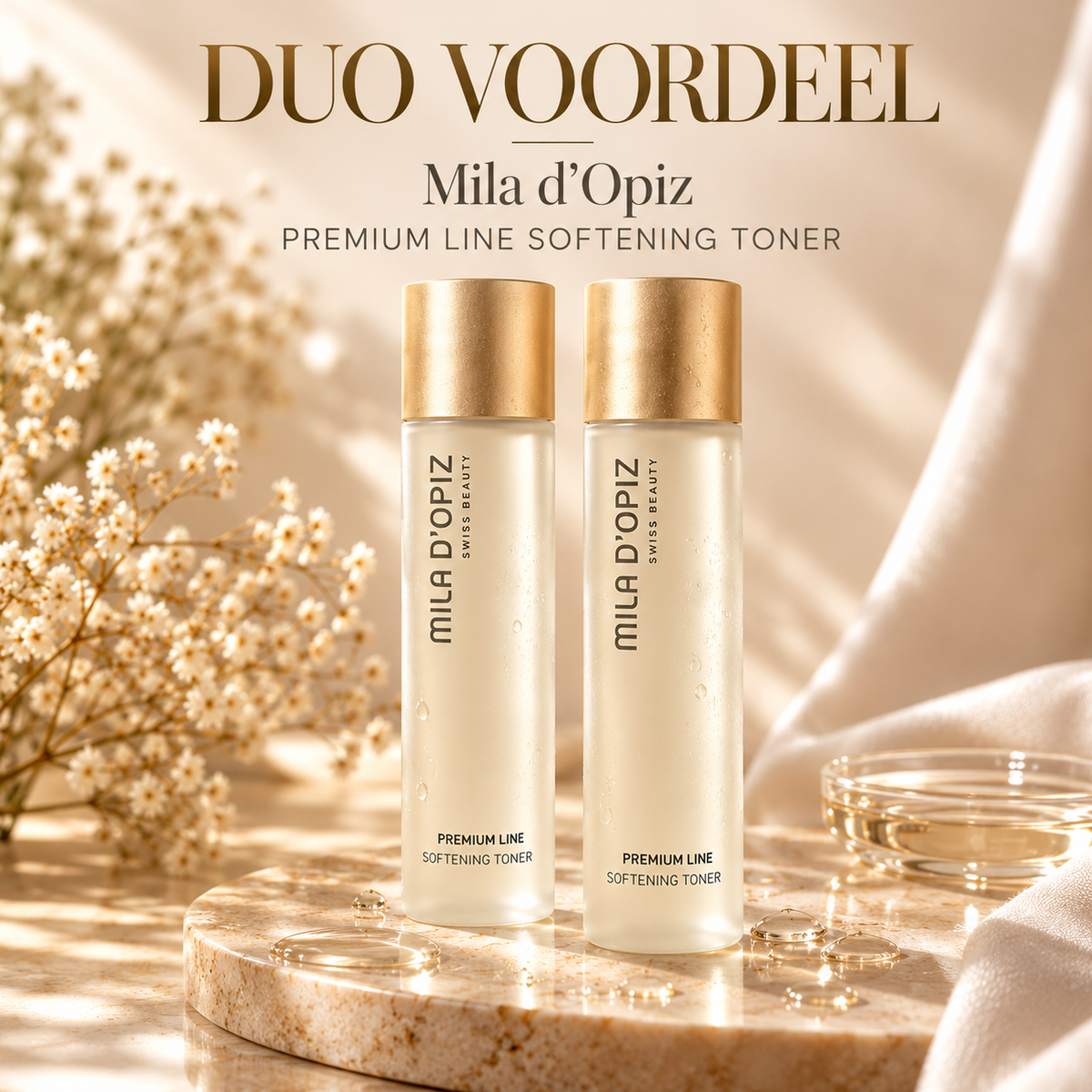 Mila d’Opiz Premium Line Softening Toner - Duovoordeel