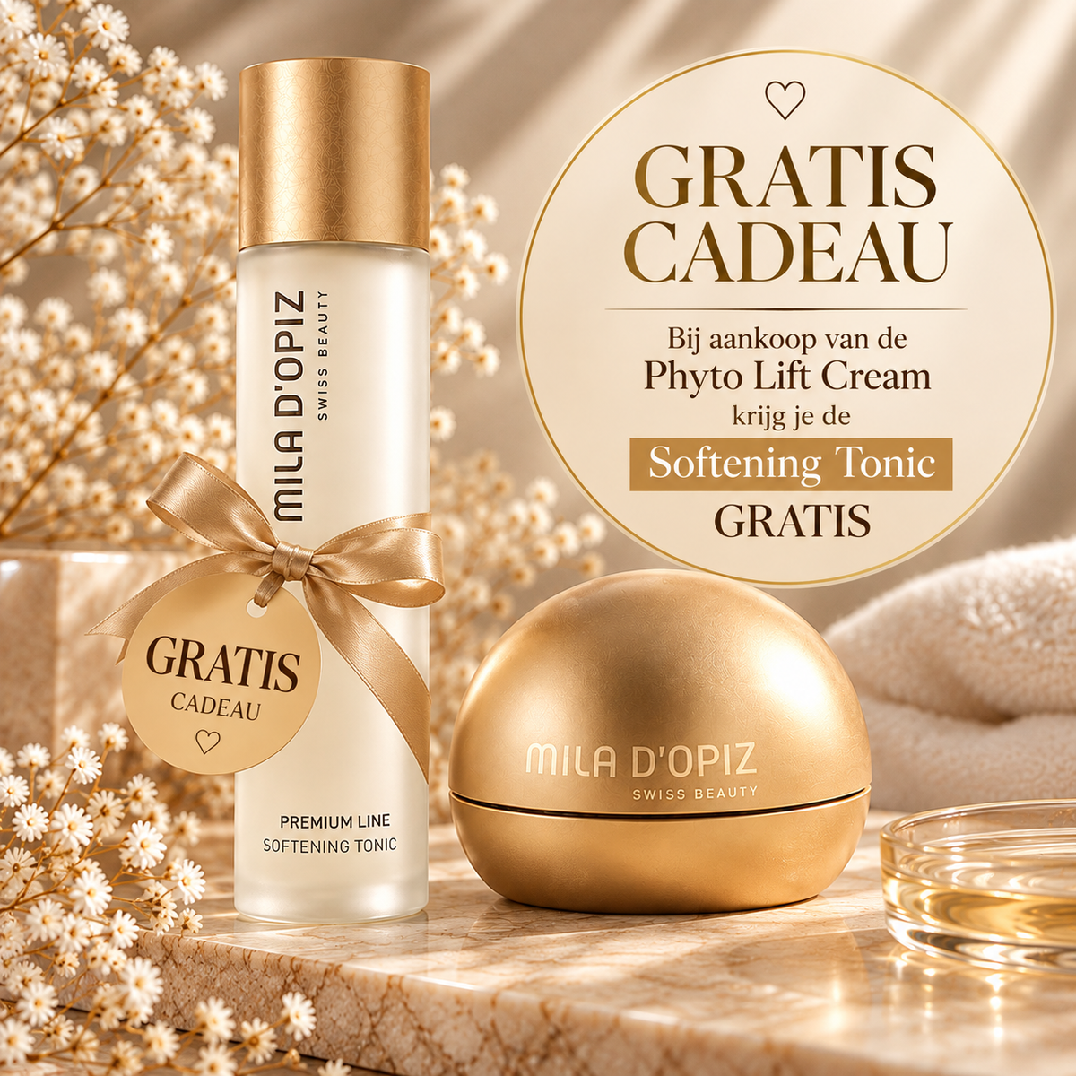 Mila d’Opiz Phyto Lift Cream & Softening Tonic – Luxe verzorgingsduo