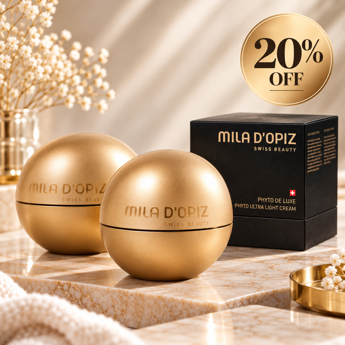 Mila d’Opiz Phyto de Luxe Ultra Light Cream 2 stuks