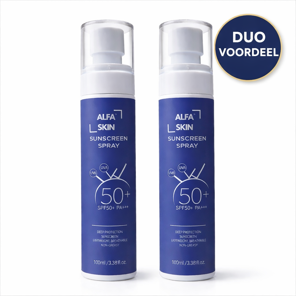 Alfaskin SPF50 Sun Mist | Transparante Zonbescherming