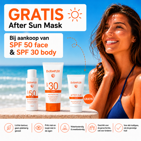 DR Rimpler SPF50 Face & SPF30 body + GRATIS After Sun masker