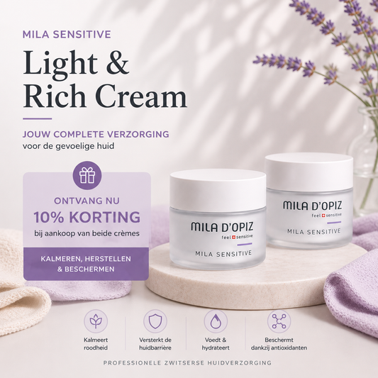 Mila Sensitive duo | dag- en nachtverzorging voor de gevoelige huid