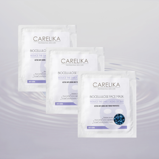 Anti-ageing Biocellulose masker Carelika - 3 stuks