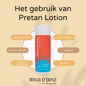Mila d'Opiz Sun Pre tan lotion