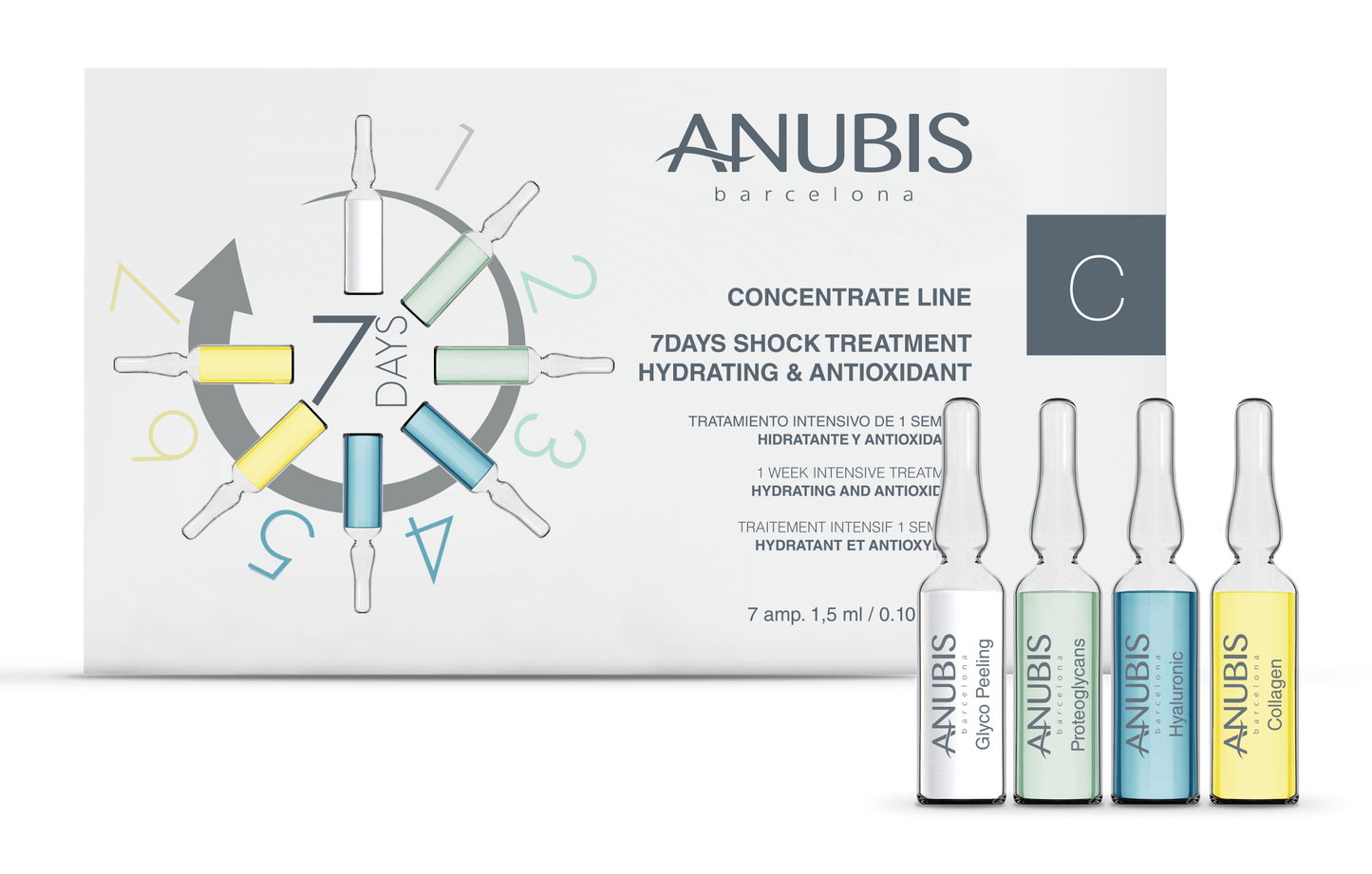Anubis 7 days shock treatment - Skinboosterkuur HYDRATING