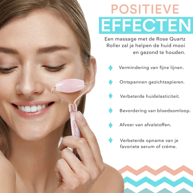 Rose Quartz Jade Roller & Gua Sha set