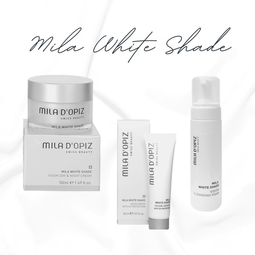 Mila D'Opiz White Shade Skin cleansing, serum en 24u cream